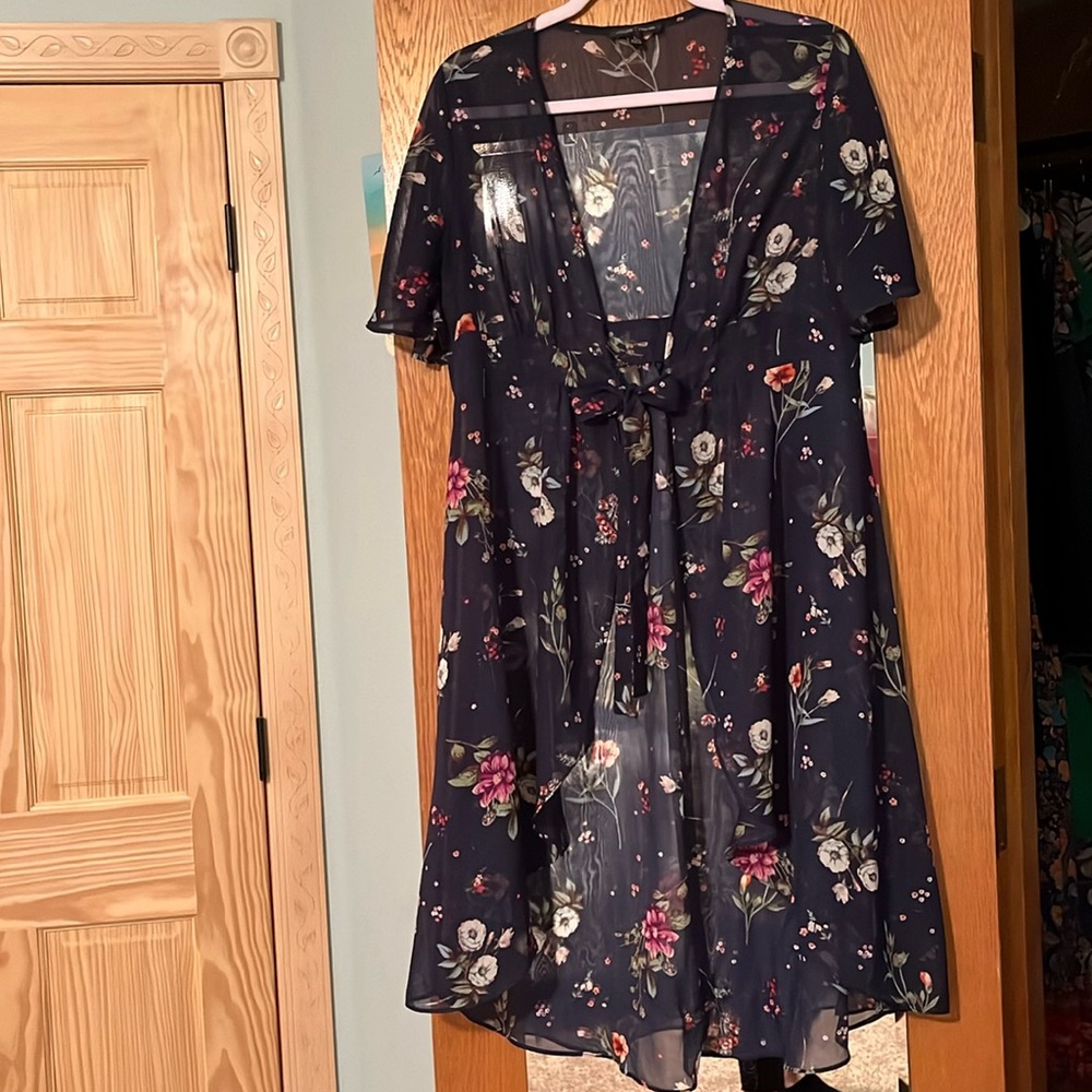 Moa Moa sheer wrap top